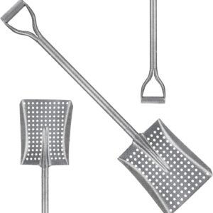 Durable Shovel for Sand Sifter, Chicken Poop Scooper Designed for Farm Sand Stall Poop Cleaning, Ideal Gardening Sliver Root Slayer Shovel- Square Shover for Beach